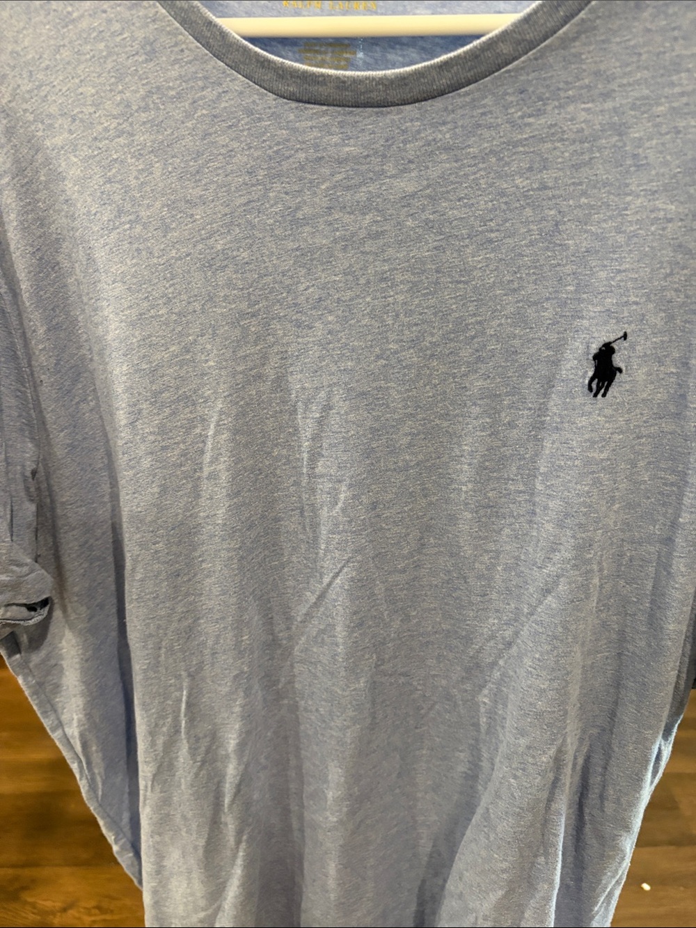 Polo by Ralph Lauren Light Blue Crew Neck Tee with Navy Logo